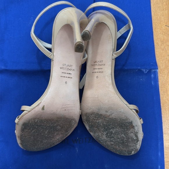Stuart Weitzman Nude Heel Sandals - Picture 5 of 5